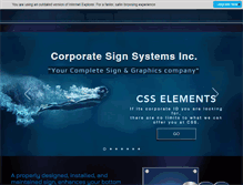 Tablet Screenshot of corporatesignsystems.com